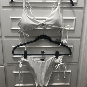 Pac sun white bikini high waisted